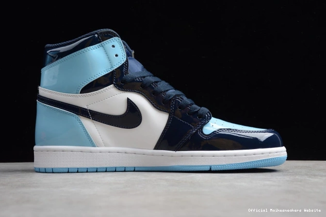 Official Maikesneakers CD0461-401 Air High Jordan OG Retro UNC 1 Patent 0801